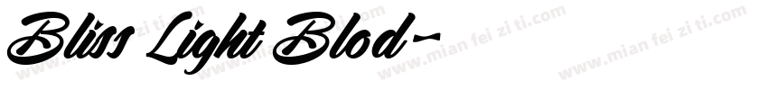 Bliss Light Blod字体转换